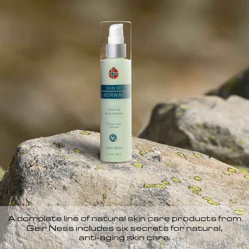 Geir Ness Skin of Norway Energizing Facial Cleanser - Contains Arctic Algae & Minerals - Moisturizing Deep Cleansing Face Wash For Dry and Sensitive Skin