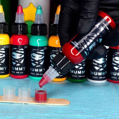 Mummy Anubis Tattoo Ink Set 1oz(30ml) 12 Colors for Tattoo Kit