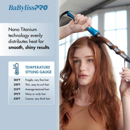 BaBylissPRO Nano Titanium 1" Oval Barrel Curling Wand