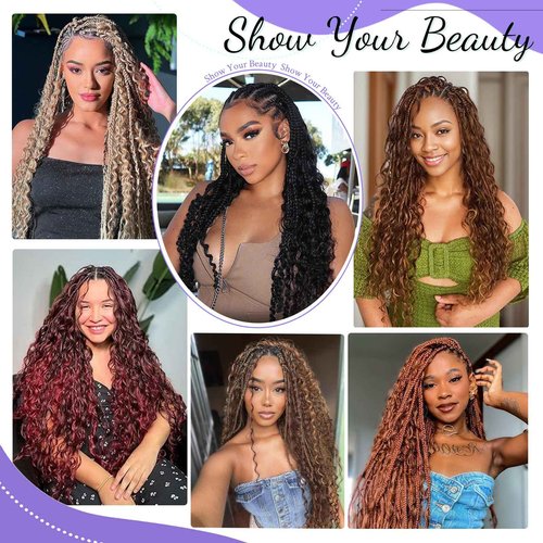 Human Braiding Hair for Boho Braids Human Hair 3 Bundles/Pack 110g 24 Inch Deep Wave Bulk Human Hair for Braiding Curly Knotless 12A Brazilian Virgin Ombre Balayage