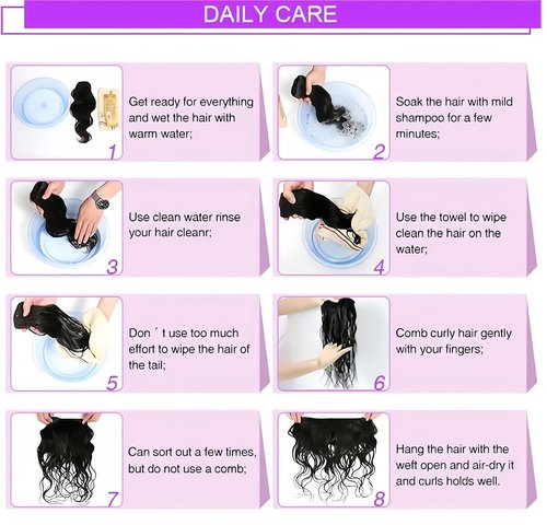 Hswpawk Body Wave Bundles 12A 100% Unprocessed Brazilian Virgin Human Hair Body Wave Human Hair Bundles 3 Bundles Deals Weave Bundles Human Hair Natural Black 18 20 22 Inch