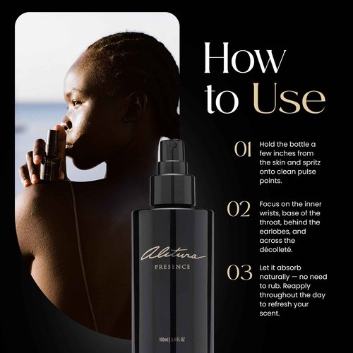 Alitura Presence Natural Fragrance – Clean, Unisex Perfume for Men and Women with Sandalwood, Cardamom & Ylang Ylang – Non-Toxic, Vegan, Long-Lasting Scent, 50 ml