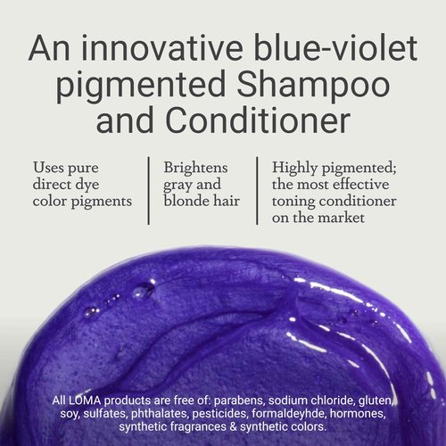 Loma Hair Care Violet Shampoo Violet Conditioner Duo, 33.8 Fl Oz each