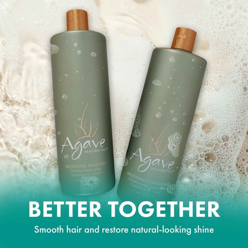 Agave Smoothing Conditioner Lightweight Moisture Infusion & Frizz Control, Sulfate-Free, Color-Safe, 33.8 oz