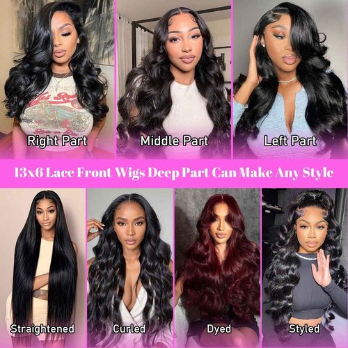 Lzlefho 22 Inch 13x6 Body Wave Lace Front Wigs Human Hair Pre Plucked 250% Density HD Lace Frontal Wig Human Hair For Women Body Wave Glueless Wigs With Baby Hair