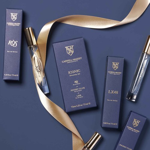 Caswell-Massey Iconic Discovery Set – Includes Jockey Club, LX48, RÒS – Fragrance for Men, Travel Size, Made in USA, 0.25 Fl Oz Each