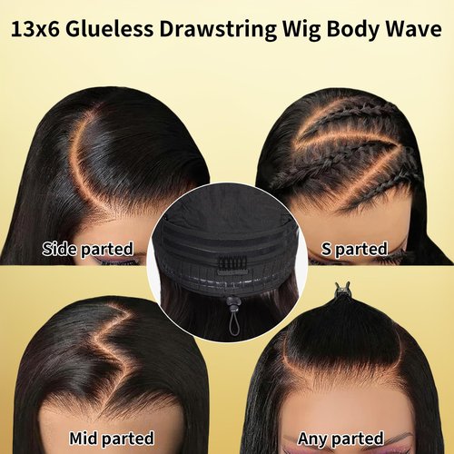 magicjoy Body Wave Human Hair Wigs for Women Glueless HD Lace Front Wigs Human Hair Body Wave 180 Density Lace Frontal Wigs Human Hair Pre Plucked Body Wave 13x6 Lace wigs 26 Inch