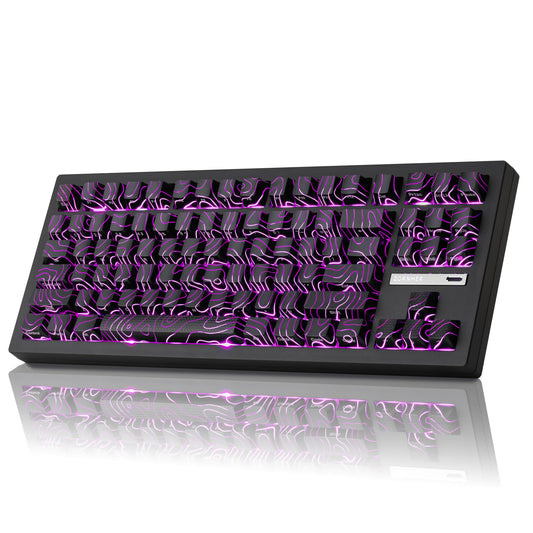 ZORNHER ZH870 Wireless Mechanical Gaming Keyboard,80% Black Custom Creamy Sound Keyboard with Lighted Up IMD PBT Keycaps,Pre-lubed Linear Switches,Hot-Swappable,RGB Backlit,2.4GHz/USB-C/BT5.0