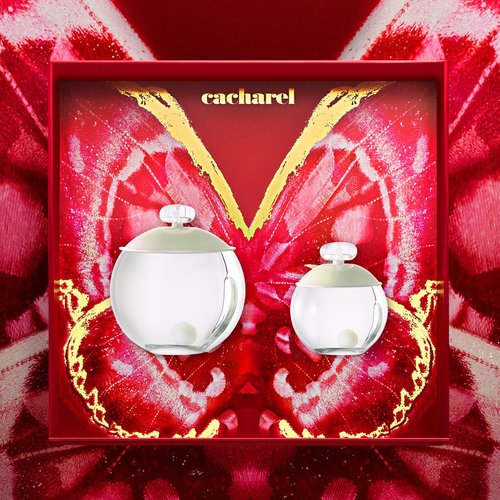 Cacharel NOA EDT - Womens Fragrance Gift Set - Floral Perfume, White Musk & Lily Accords, White Peony - Long Lasting - 2-Piece Set Includes Full Size Fragrance 3.4 Oz + 2 Shower Gels 1.7 Oz
