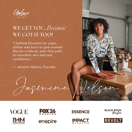 Umber By J. Lenay Hair Reducing Fade Oil 15ml – Facial Hair Reducing for Women & Men – Natural Hair Reduction Oil for Face & Body - Helps with Ingrown Hairs– Regular Strength (Not for Sensitive Skin)