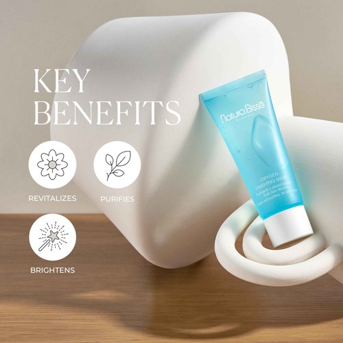 Natura Bissé Oxygen Finishing Mask, Purifying Brightening Mask, Purifies, & Revitalizes, For Normal & acne-prone Skin, 2.5 Oz