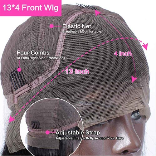 QUINLUX WIGS HD Transparent Lace Short Bob Human Hair Wigs Pre Plucked 13X4 Lace Front Wig 150% Density Brazilian Remy Hair Bob Cut Human Hair wig for Woman Natural Color 10Inch