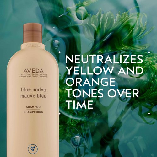 Aveda Blue Malva Shampoo & Color Conditioner Set | Purple Shampoo and Conditioner for Blonde & Gray Hair | Neutralizes Brassiness & Yellow Tones | 95%+ Naturally Derived*
