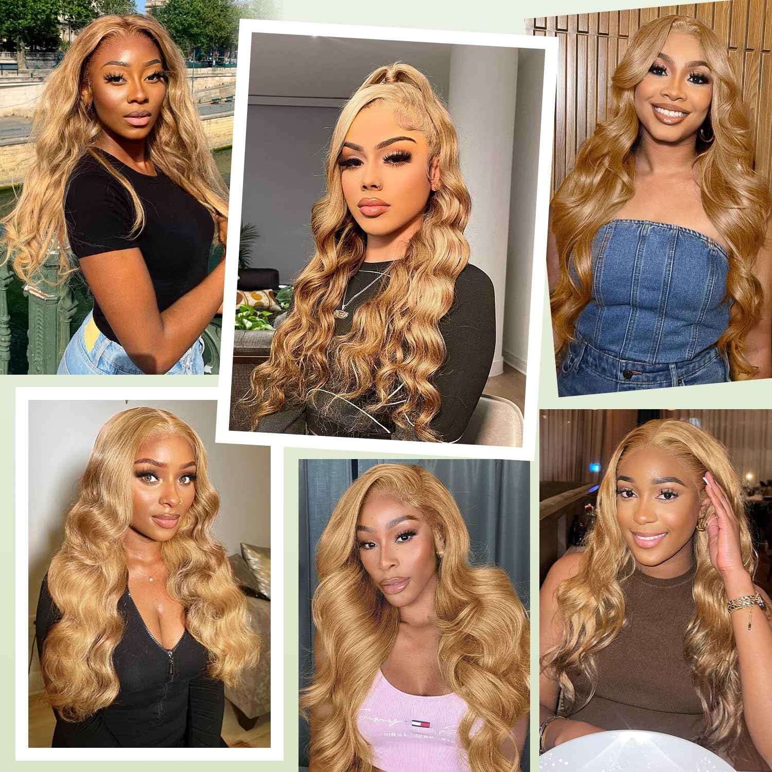 27 Honey Blonde Wig Human Hair 13x6 22 Inch Long Wigs for Women, Loose Body Wave Blonde 13x6 HD Lace Front Wigs Human Hair Pre Plucked 180 Density, 12A 100% Real Virgin Remy Brazilian Wigs Human Hair