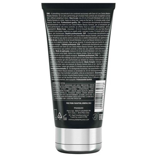 Alfaparf Milano Semi di Lino Cellula Madre Beauty Genesis and Smooth Multiplier Set for Frizzy Hair - Controls and Straightens Frizz for Healthy Hair - Protects and Enhances Cosmetic Color