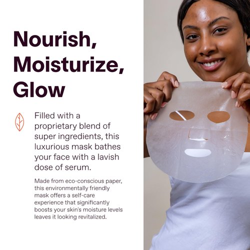 Solawave Hydrating Sheet Mask, Anti Aging Face Mask with Niacinamide, Hydrating Face Mask with Hyaluronic Acid, Moisturizing Face Masks (10 Pack)