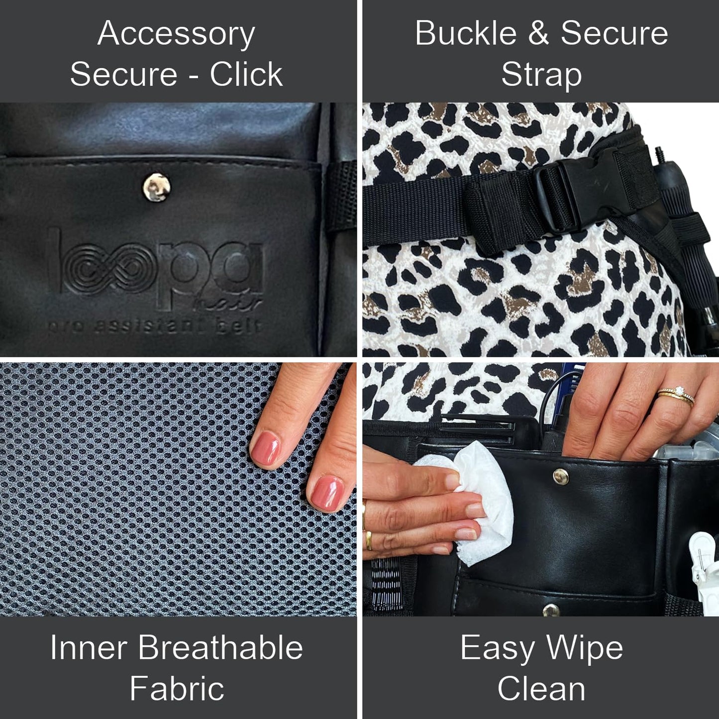 Professional Hair Stylist & Hairdresser Working Belt: Efficient Tool Organization & Workflow Enhancement with Thermal Pocket for Curling Irons Hair Dryers, & Hairspray - Ideal for On-The-Go Stylists