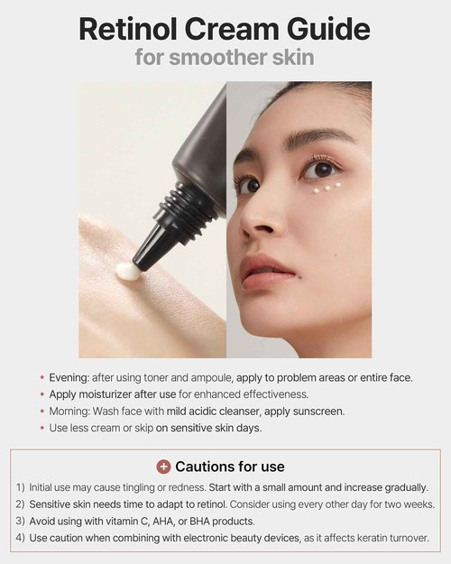 theralogic Retinol Cream - Korean Retinol Vitamin A Face Moisturizer - Lifting, Skin Renewal and Wrinkle Improvement Night Treatment with Peptides - Dermatologically Tested, Vegan Formula, 0.7 oz.