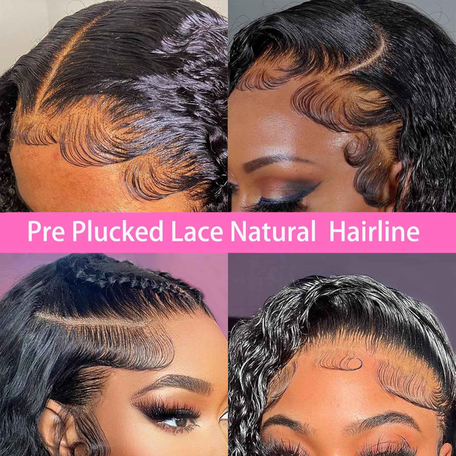 InsQueen 𝗜𝗻𝘀𝗤𝘂𝗲𝗲𝗻 Wet and Wavy Human Hair Wig Pre Plucked Pre Bleached Knots 13x6 HD Lace Front Wigs for Black Women 200 Density Brazilian Remy Human Hair (26 Inch)