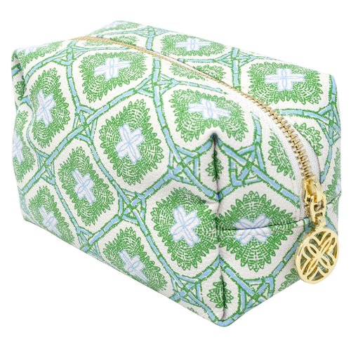 Lilly Pulitzer 4 Piece Travel Toiletry Bag, Cute Luggage Case for Adults, Zipper Pouch Set for Cosmetics, Small Pouch Bag for Supplies, Makeup or Toiletries (Swayin in the Breeze)