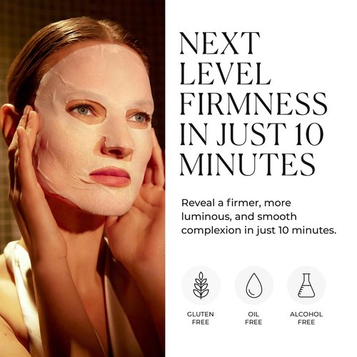 Natura Bissé Essential Shock Intense Instant-Lift Mask, Firming Sheet Mask, Hydrates, Firms & Plumps, For All Skin Types, 4 units