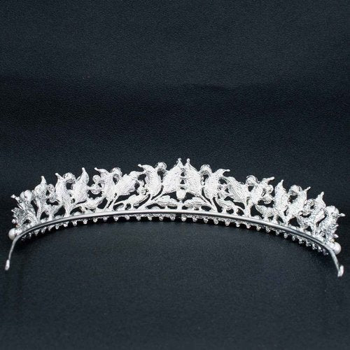 Real Austrian Rhinestone Crystals Leaves Crown Tiara for Wedding Bridal Girl Hair Accessories Jewelry SHA8622