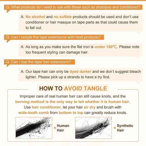 Full Shine Remy Tape in Hair Extensions Off Black Tape in Hair Extensions Human Hair 16Inch 50G and 18Inch 50G Tape in Extensions Straight Human Hair Total 40 Pieces Invisible Skin Weft Tape ins