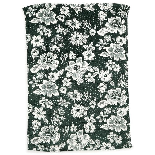 Collegiate Plush XL Throw Blanket (Multiple Teams Available), Dk Green/White Rain Garden