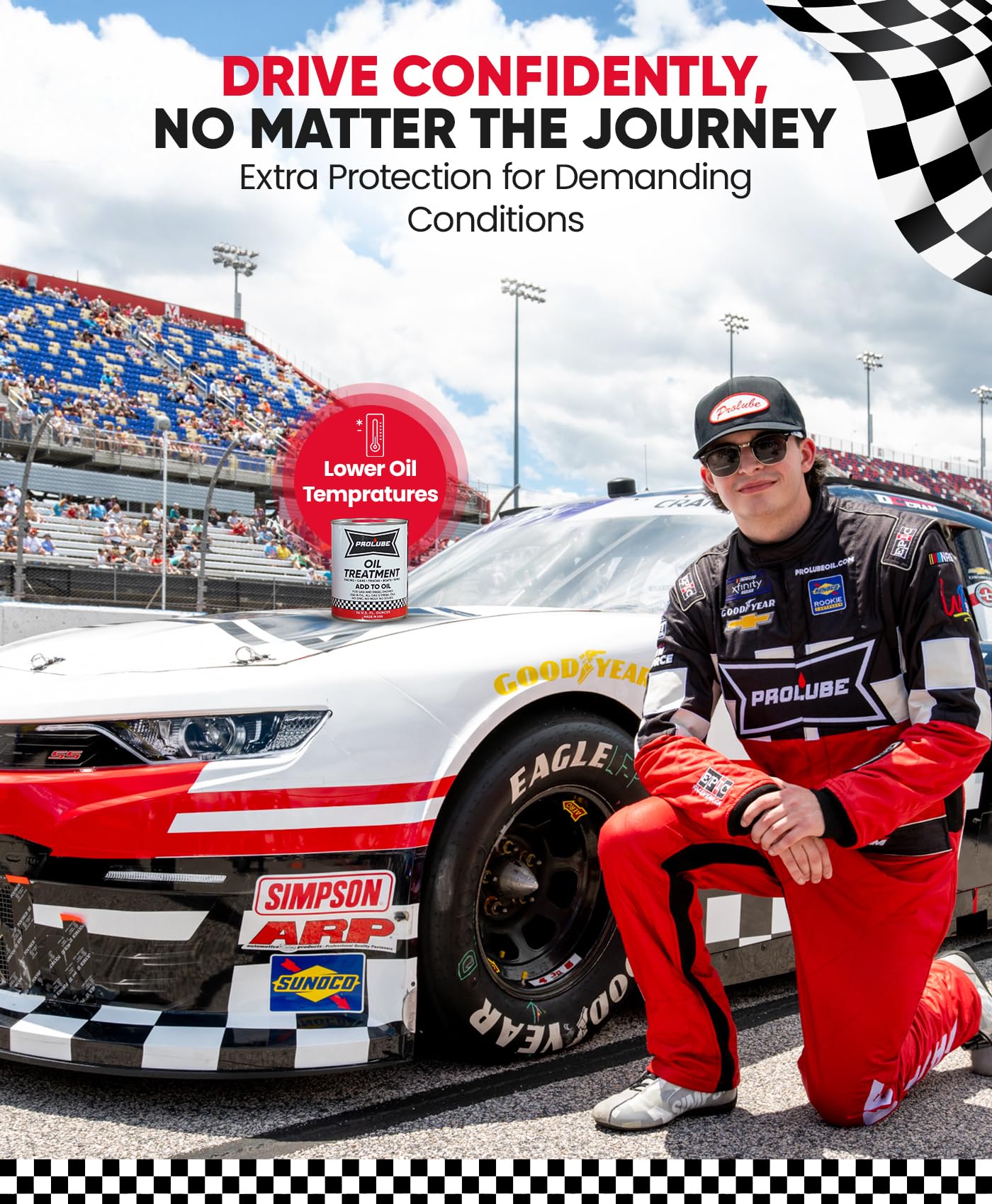 Prolube Oil Treatment - Engine Oil Additive for Gas & Diesel Engines - Reduces Wear, Noise, Vibration - Boosts Fuel Economy & Horsepower - Works on Transmissions & Differentials (16oz)