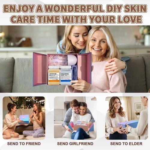 Ouhans Jelly Mask Set,Hyalorunic Acid Jelly Masks For Facials Professional,24k Hydro Jelly Mask, Jelly Face Mask, Facial Mask Mixing Bowl Set And Headband, Gift set for women'sDay, Skin care set