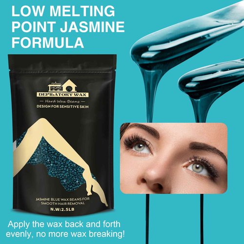 Lifestance L3 Digital Wax Warmer Hair Removal Kit + 2.5LB Jasmine Wax Beads