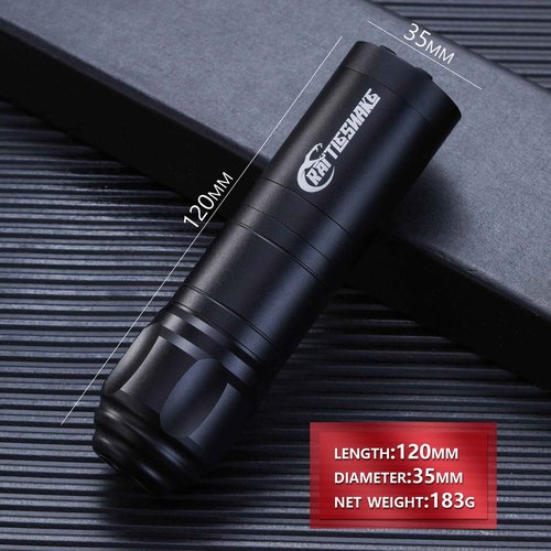 Rattlesnake Rotary Battery Pen Tattoo Machine Digital LED Display 4.2mm Stroke Length (TATTOO MACHINE WITH EXTRA BATTERY)