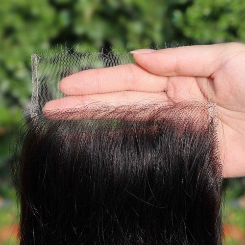 5x5 HD Lace Closure Body Wave 18 Inch, SKINLIKE 0.095mm Ultra-thin Invisible Real Swiss Lace Closure Only,RAW Virgin Human Hair Single Knot Pre-Plucked with Baby Hair