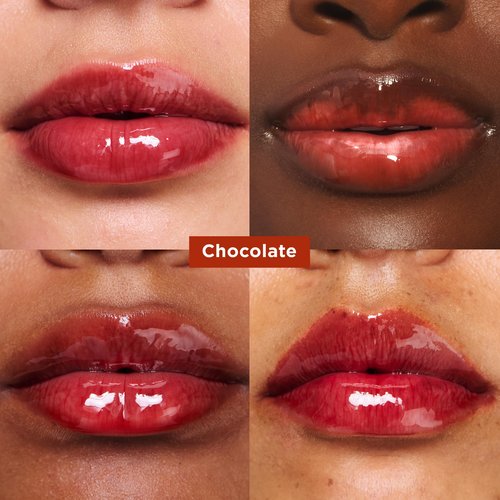 Clarins Water Lip Stain, 13 Nude Water and Lip Oil, 09 Chocolate Bundle | Buildable, Matte Finish Lip Stain | Sheer, High Shine Finish Lip Oil