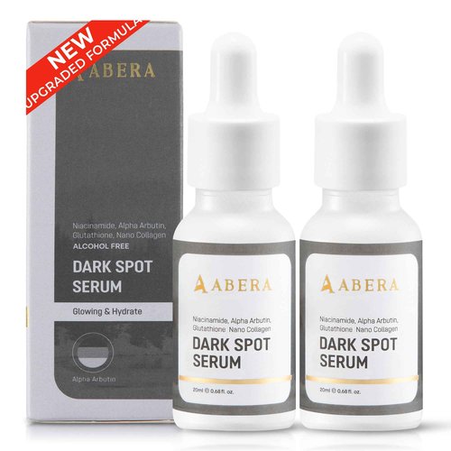 Abera Dark Spot Serum for Face, Dark Spot Corrector, Melasma & Age Spot Treatment, Boost Moisturization & Pore Minimize, All Skin Types, 0.68 fl Oz, Set of 2