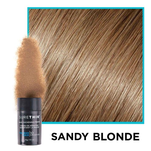 SureThik 2 x 30g Hair Thickening Fiber (Sandy Blonde) and Holding Spray (3.4oz) Bundle