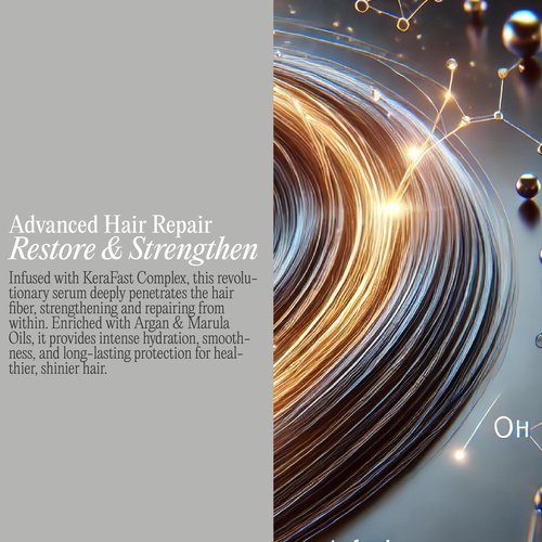 Miracle 8 Keratin Hair Serum by K-Pure, Instant Deep Conditioning Treatment, Sulfate & Paraben Free, Keratin & Argan Oil Growth Formula for Repairing Dry, Damaged Hair, Frizz Control, & Lasting Shine