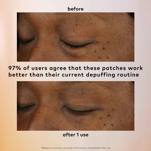 The Good Patch De-Puff Cooling Hydrogel Under Eye Patches for Puffy Eyes and Under Eye Bags, Made with Caffeine, Aloe Vera, Gotu Kola, Clinically Proven (18 Total Patch Sets)