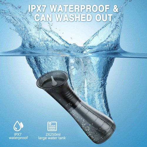 Upgraded Ear Wax Removal, Ear Cleaner with LED Display & Dual Tank,IPX7 Effective & Safe Ear Cleaning Kit Includes 19 Tips, Cotton Swabs for Home (100Black)