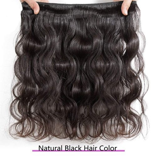 Body Wave Bundles 10A 1 Bundles Human Hair 100% Unprocessed Brazilian Virgin Raw Hair Bundles Extensions Double Weft Curly Weave Bundles Human Hair Natural Color Deals Full And Thick 30 Inch