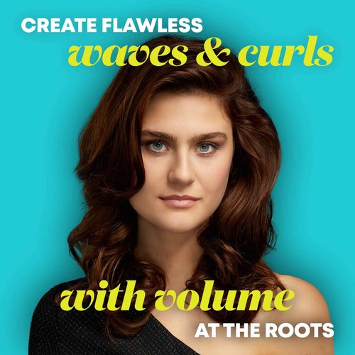 Revamp Progloss Volume & Wave Ceramic Heated Brush – Curling Iron Brush with Retractable 1.25” Bristles, Ceramic Barrel Infused with Progloss Oils for Frizz-Free Shine – Auto-Off & 9’ Swivel Cord