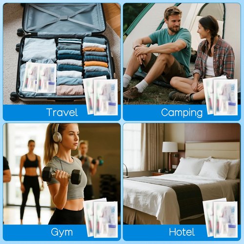 Travel Size Toiletries Kits Disposable Toiletry Set in Bulk, Portable Trial Size Personal Hygiene Care Package Supplies Amenities Essentials for Camping/ Hotel/Guest/Homeless/Charity 9-in-1 (60 Pack)