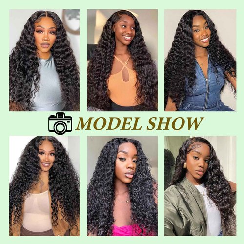 Saluna Deep Wave Bundles 16 18 20 Inch 12A Soft And Thick Double Weft 100% Unprocessed Brazilian Remy Curly Human Hair Bundles for Black Women