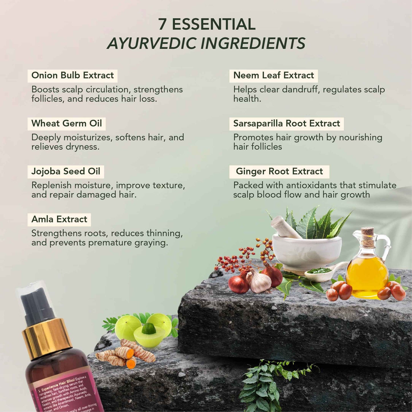 HairSmart Ayurvedic Growth Accelerator Hair Serum for Hair Growth | Serum for Hair Growth | Scalp Serum for Hair | Hair Growth Products, 100ml