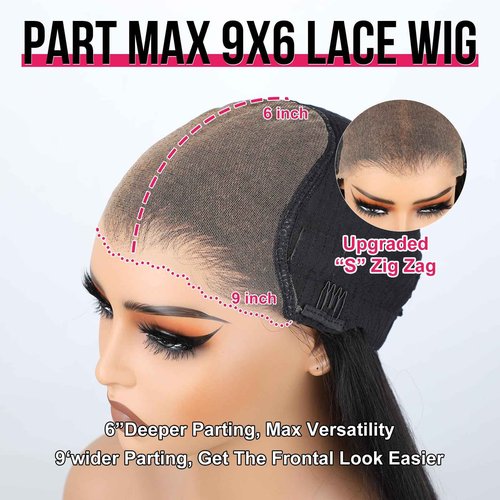 ISEE Hair M Cap 9x6 Bob Wig Human Hair Glueless Wigs Pre Plucked Pre Cut HD Lace Front Glueless Wigs Human Hair 180% Density Short Straight Bob Wigs for Black Women 10 inch