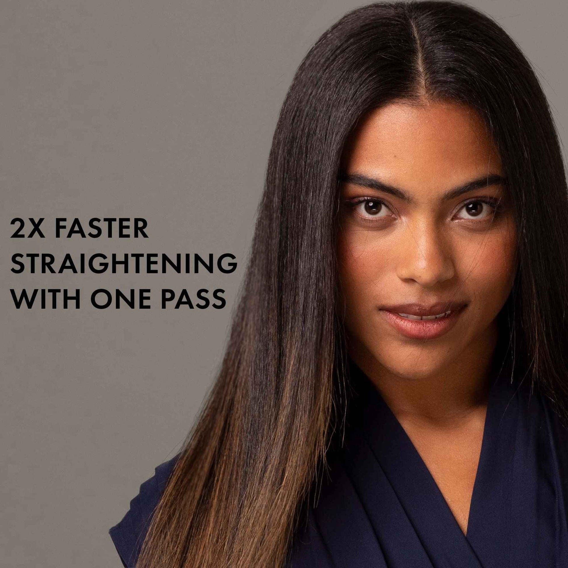 Hot Tools Pro Artist Black Gold Double Straight Dual Plate Hair Straightener | Faster Styling and Reduced Damage