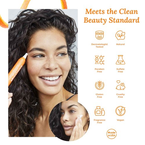 White Orange The Only Vitamin C Serum Made with White Part of Orange, Anti Aging, THDA Hyaluronic Acid Vitamin E OrangeStem®, Hydrating & Brightening Serum for Dark Spots Fine Lines & Wrinkles