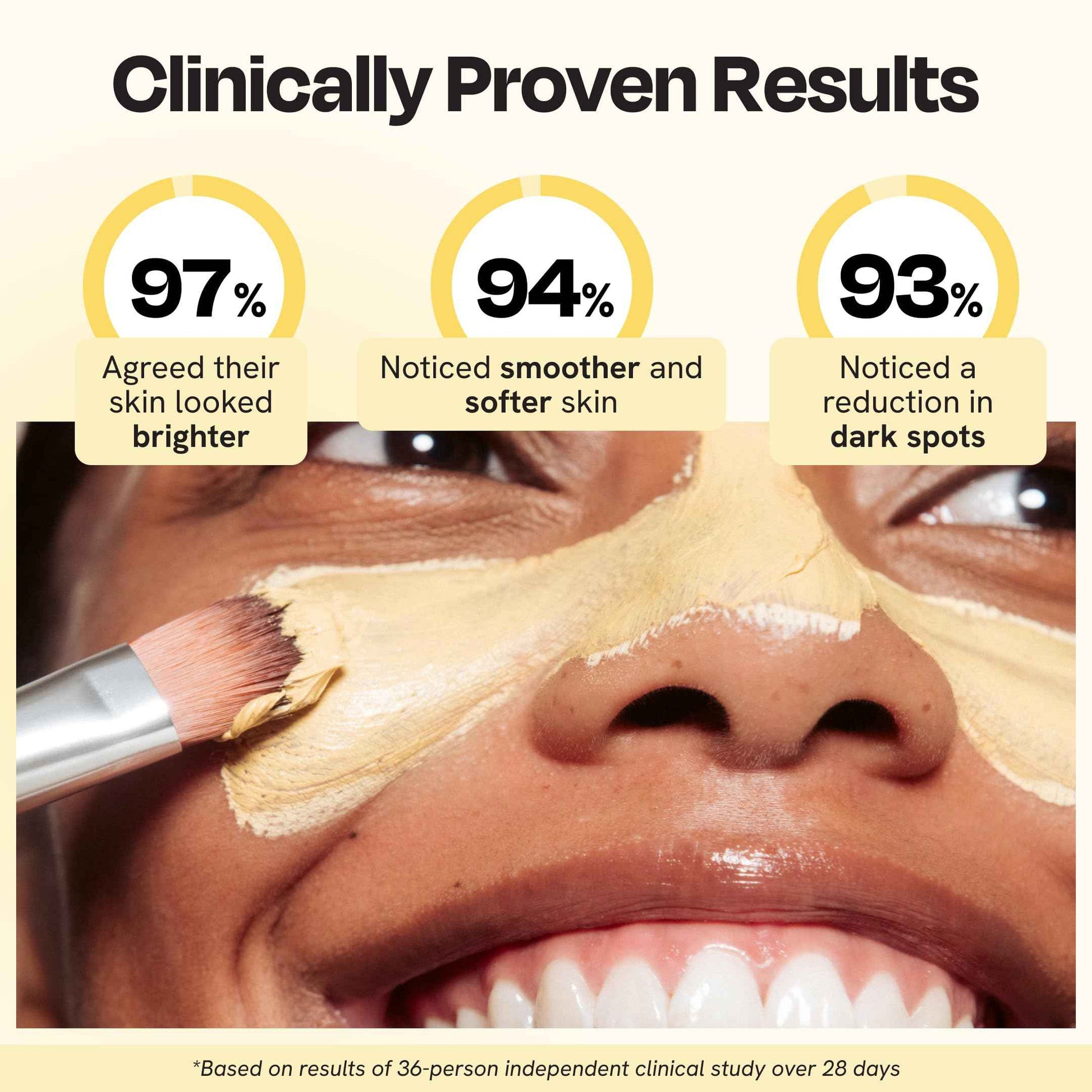 Gleamin Vitamin C Clay Mask for Dark Spots, Turmeric Clay Face Mask Skin Care, Deeply Cleanses & Refines Pores, Brightens Uneven Tone and Helps Improve Post-Blemish Scarring & Texture - 5 Oz