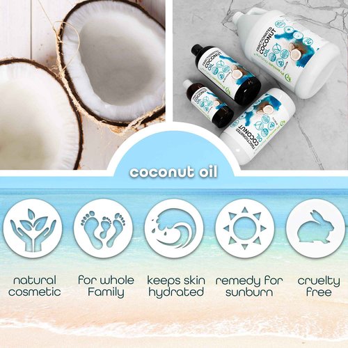 Fractionated Coconut Oil for Massage Cold Pressed Best Carrier for Essential Oils Mixing for Women Dry Skin Moisturizer for Body and Hair 1 Gallon Bottle Bulk Size