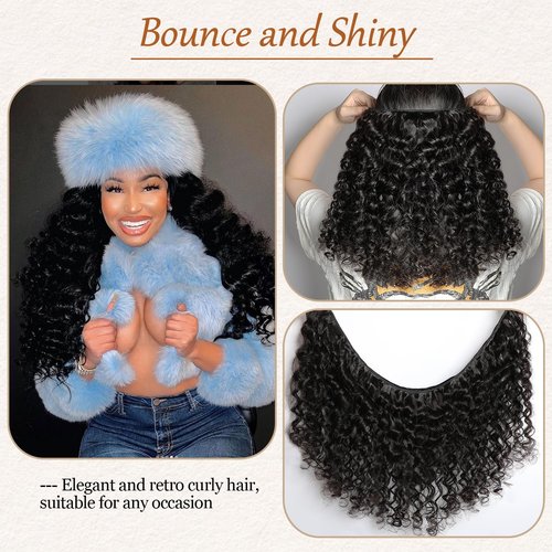 Lemoda Burmese Deep Wave Bundles Human Hair 14 14 14 Inch 100% Unprocessed Raw Human Hair Loose Deep Wave 3 Bundles Extensions 15A Raw Burmese Curly Bundles Natural Color